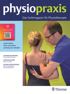 Cover Thieme Fachzeitschrift physiopraxis